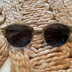 Tortoise Shell Honey Colored Aviators Sunglasses - Bisous